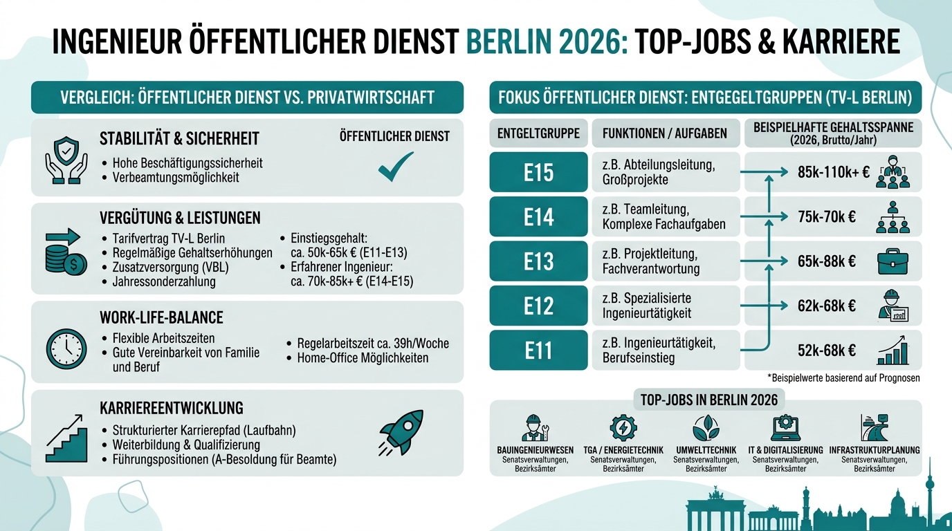 Infografik: ingenieur öffentlicher dienst berlin
