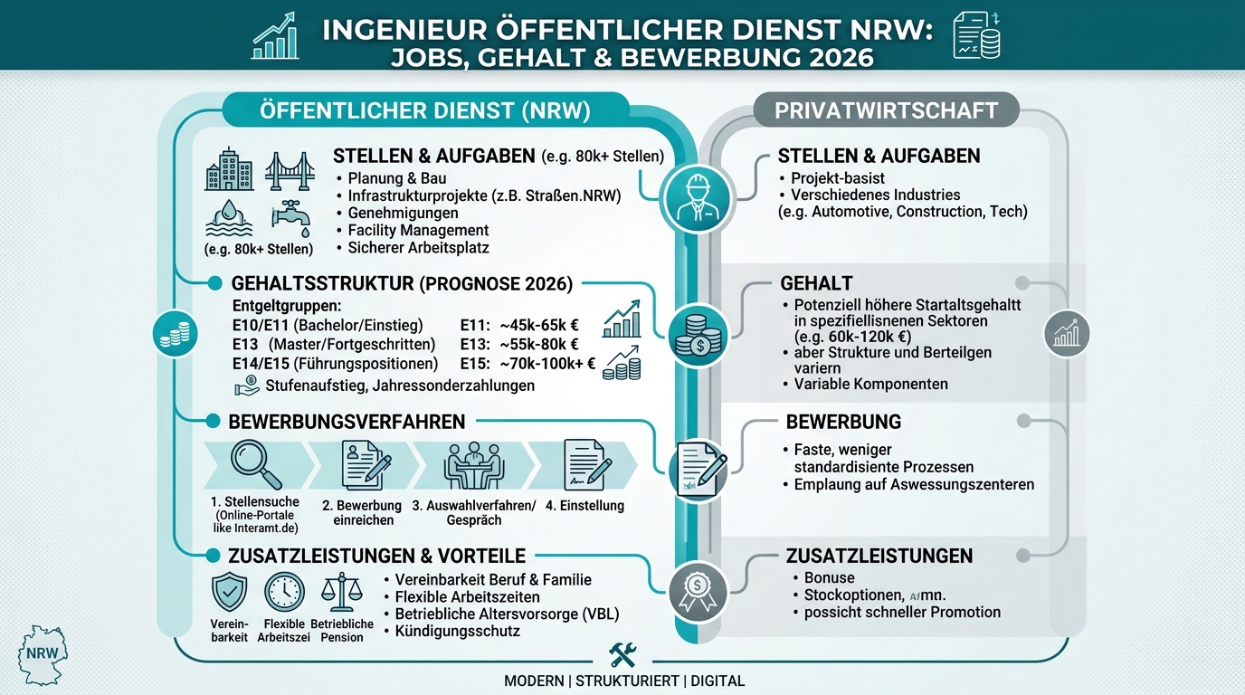 Infografik: ingenieur öffentlicher dienst nrw