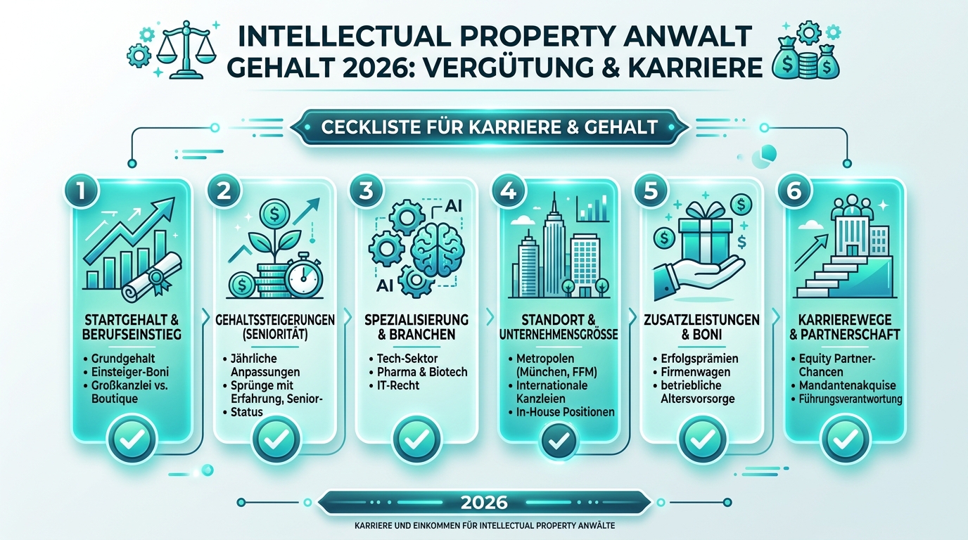 Infografik: intellectual property anwalt gehalt