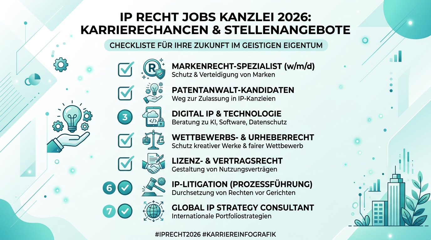 Infografik: ip recht jobs kanzlei