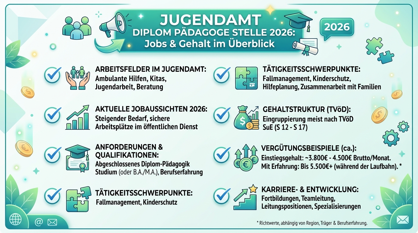 Infografik: jugendamt diplom pädagoge stelle