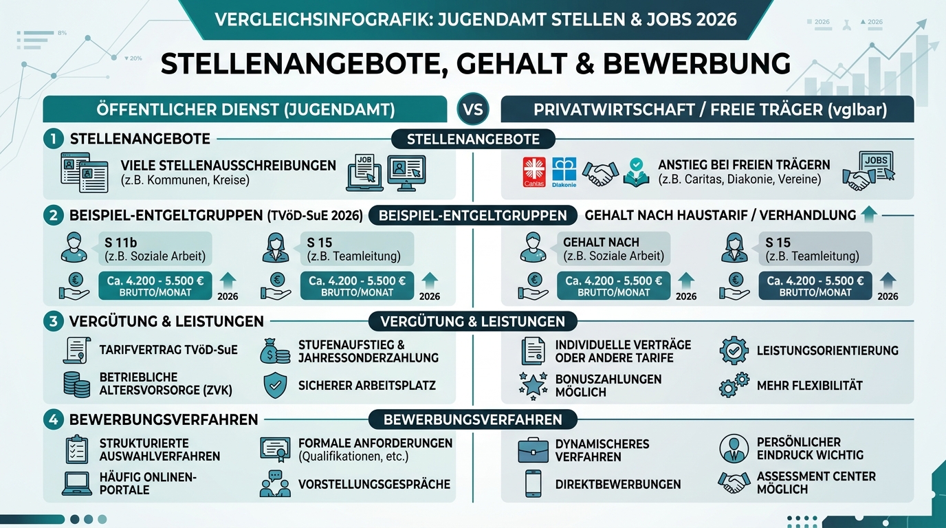Infografik: jugendamt stellen jobs stellenangebote