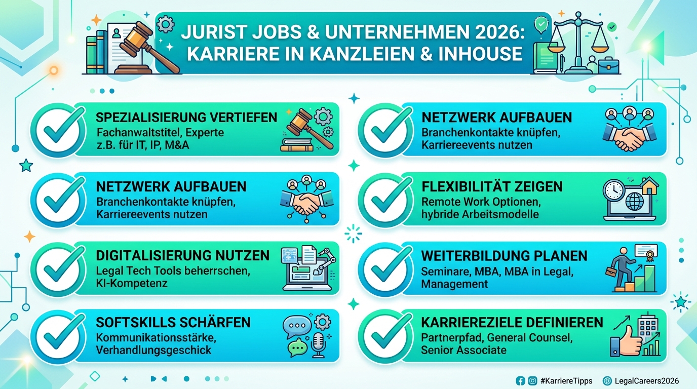 Infografik: jurist jobs unternehmen