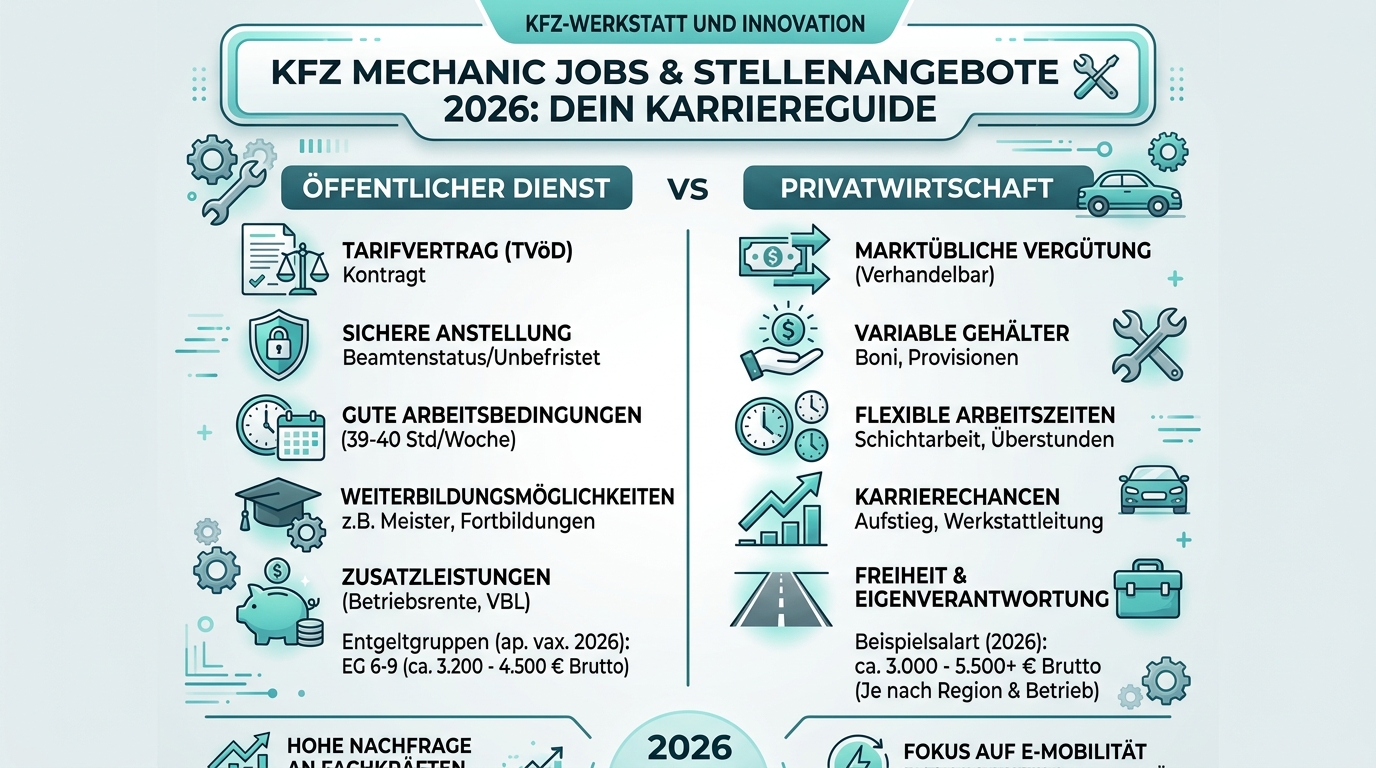 Infografik: kfz mechanic jobs stellenangebote