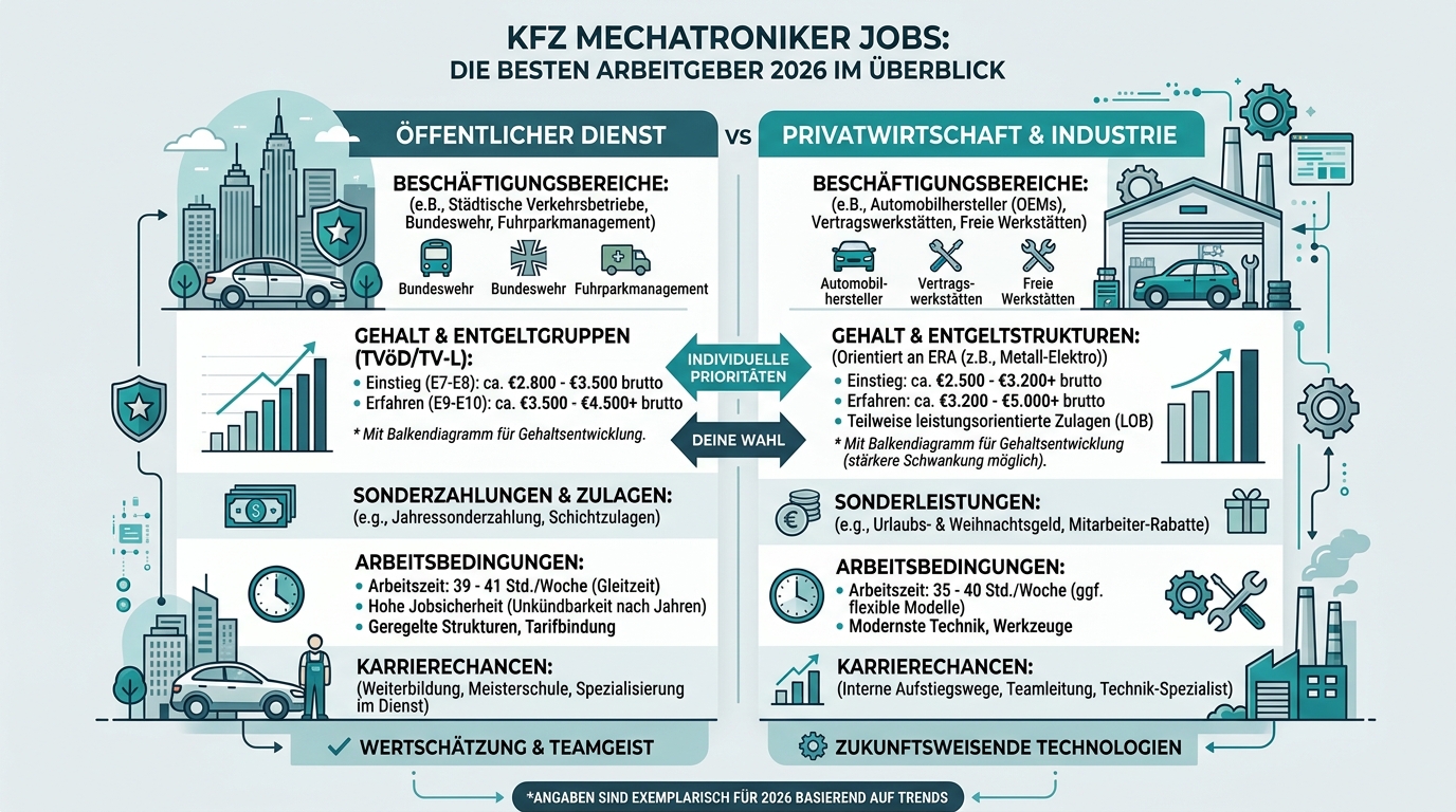 Infografik: kfz mechatroniker jobs arbeitgeber
