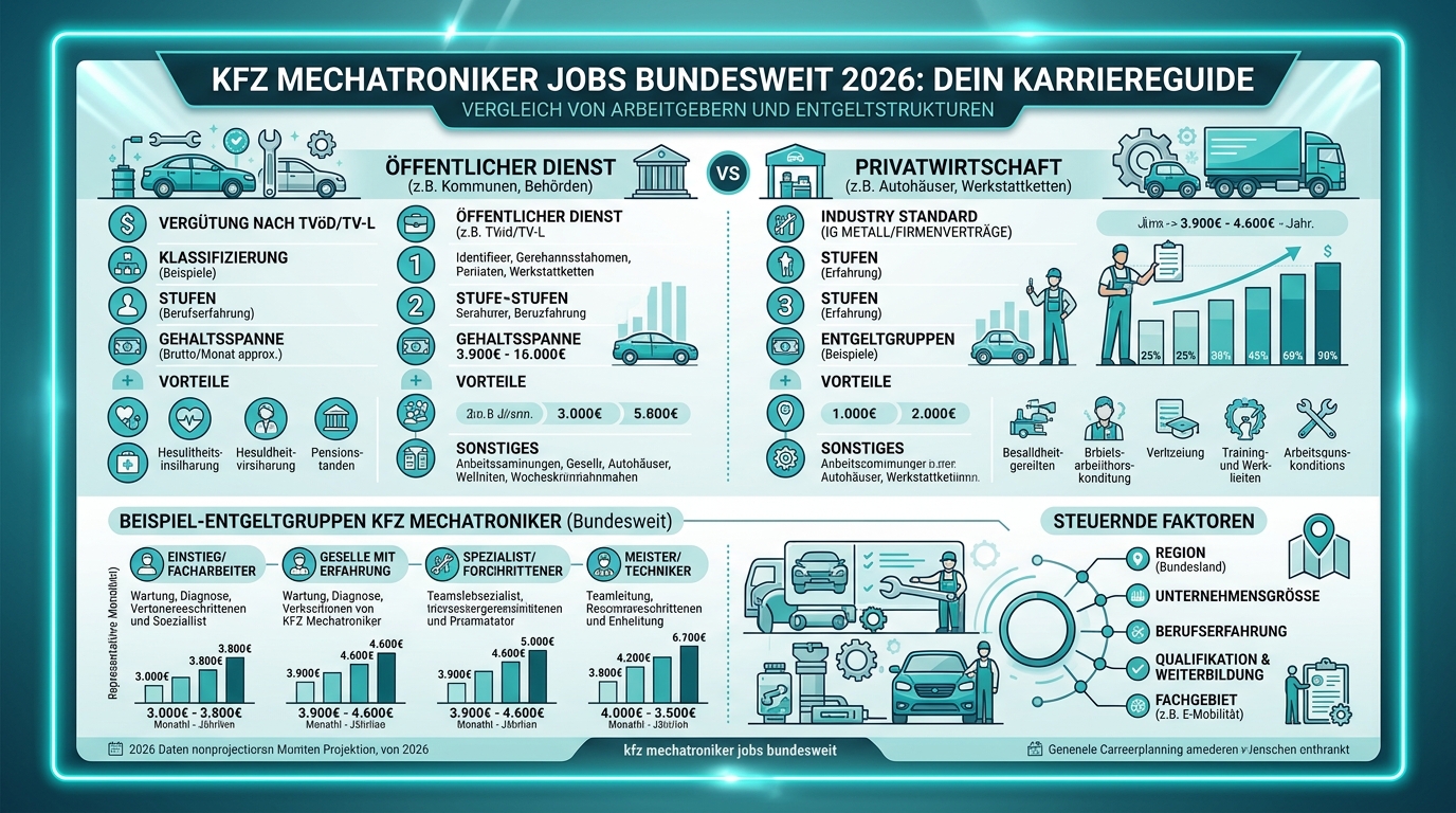 Infografik: kfz mechatroniker jobs bundesweit