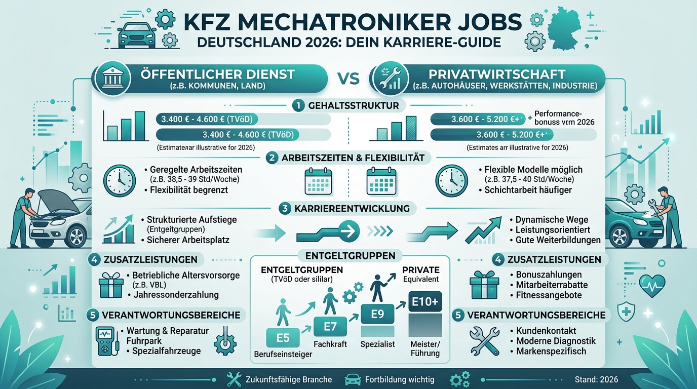 Infografik: kfz mechatroniker jobs deutschland