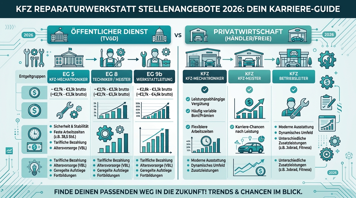 Infografik: kfz reparaturwerkstatt stellenangebote