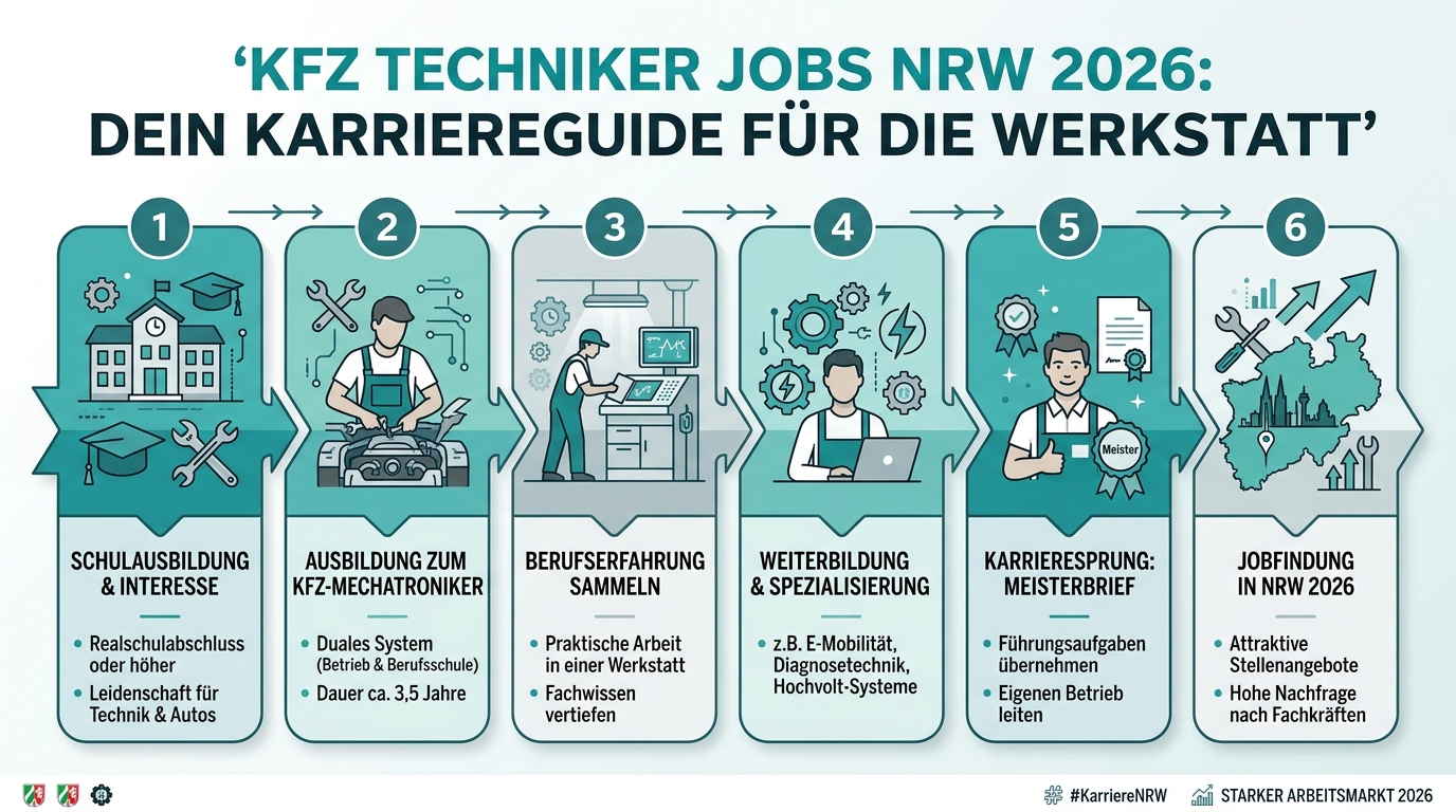 Infografik: kfz techniker jobs nrw