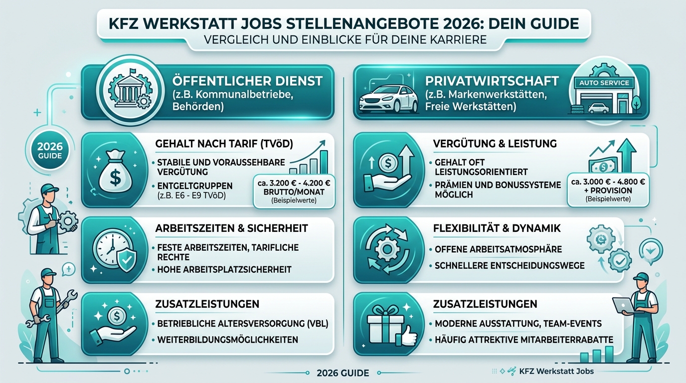 Infografik: kfz werkstatt jobs stellenangebote