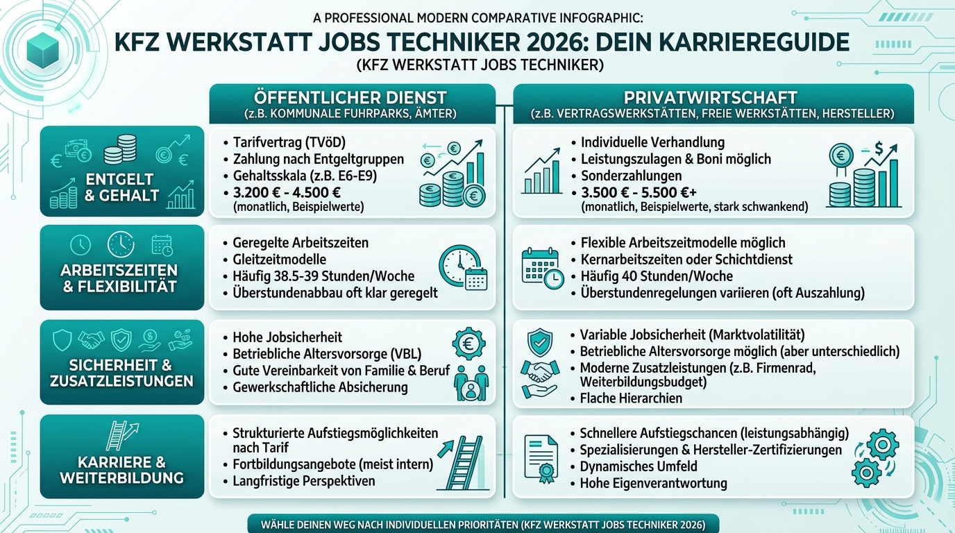 Infografik: kfz werkstatt jobs techniker