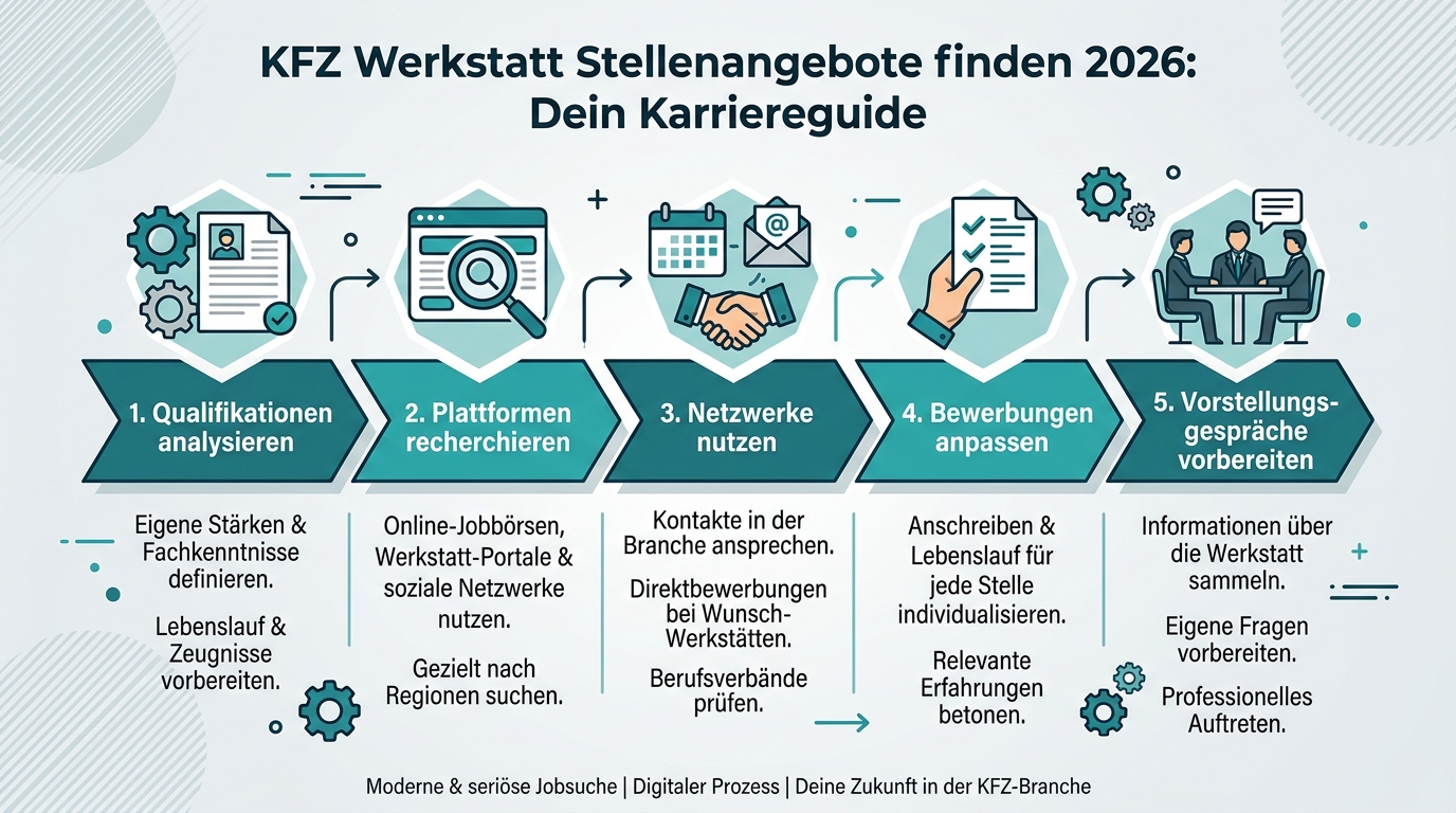 Infografik: kfz werkstatt stellenangebote finden