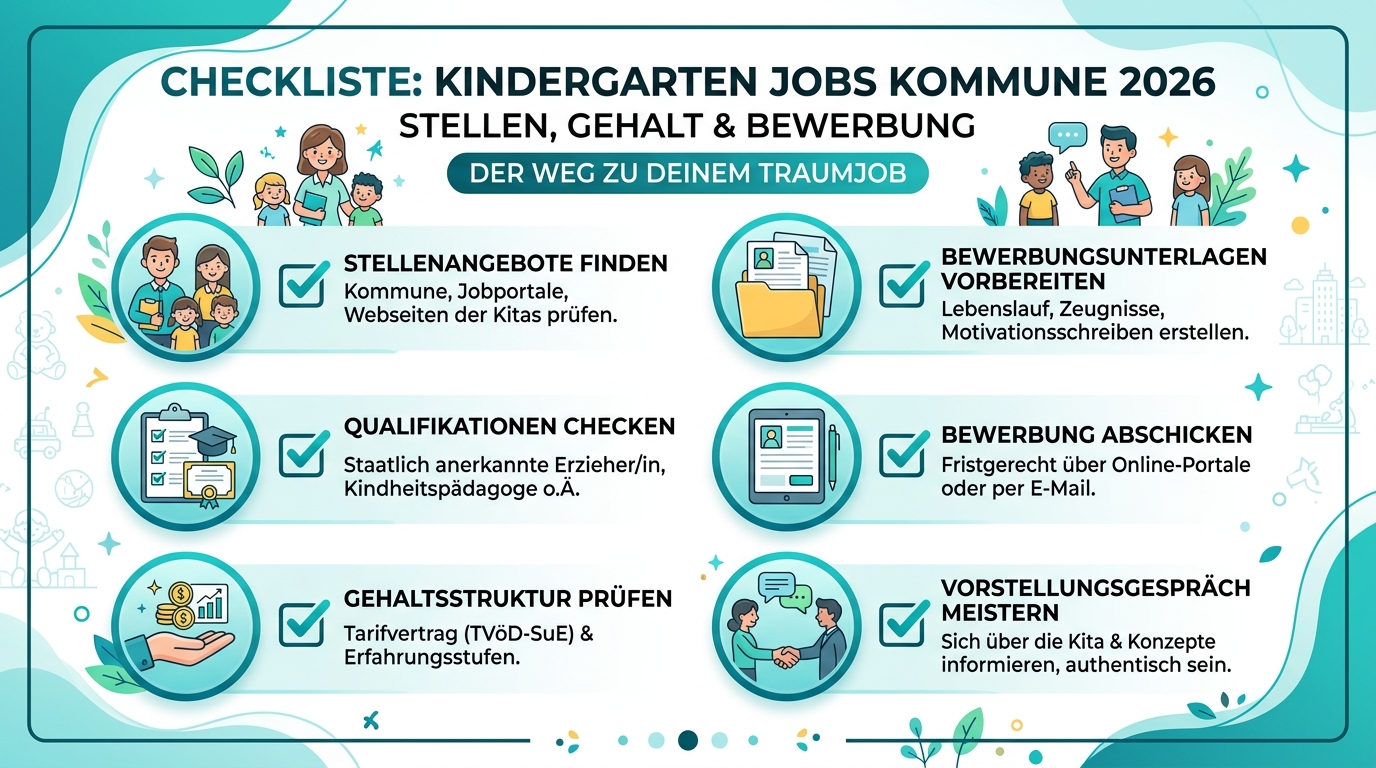 Infografik: kindergarten jobs kommune