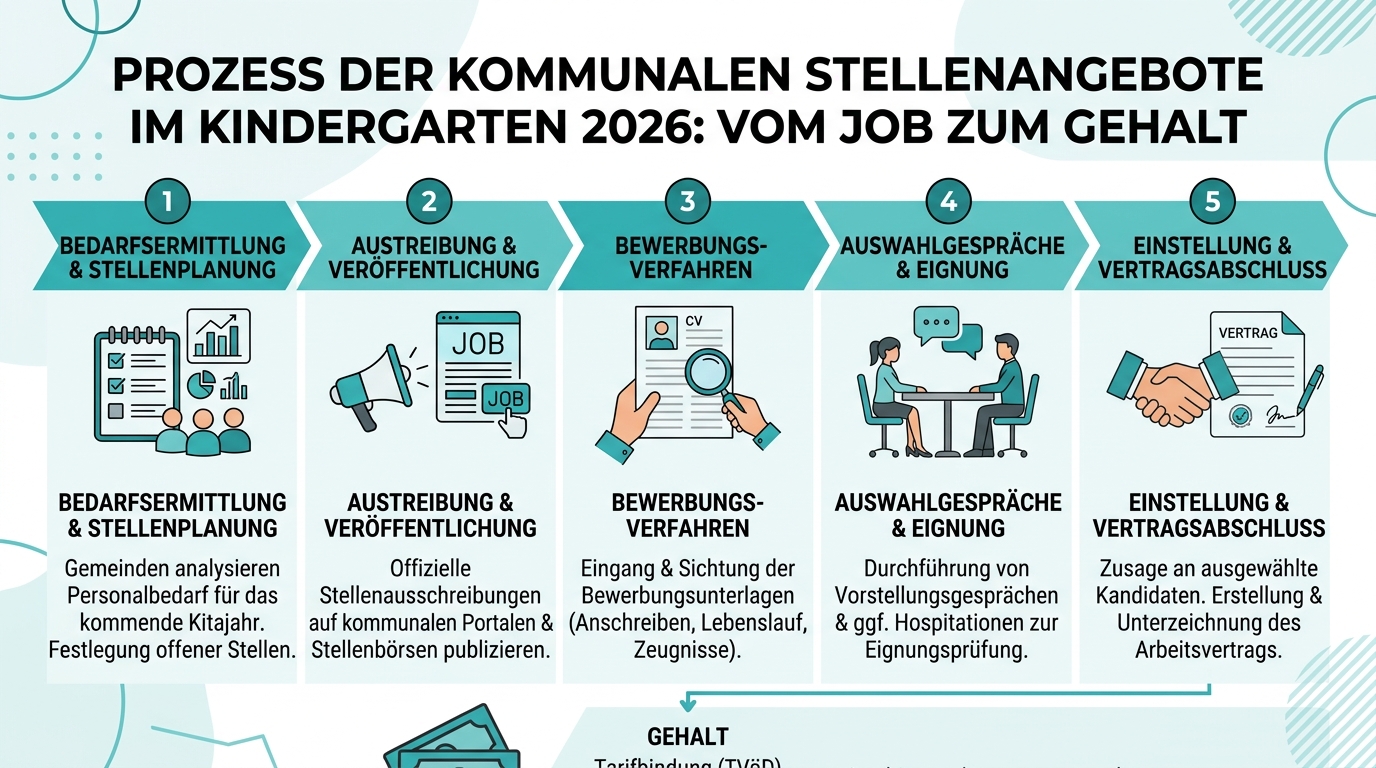 Infografik: kindergarten kommunal stellenangebote