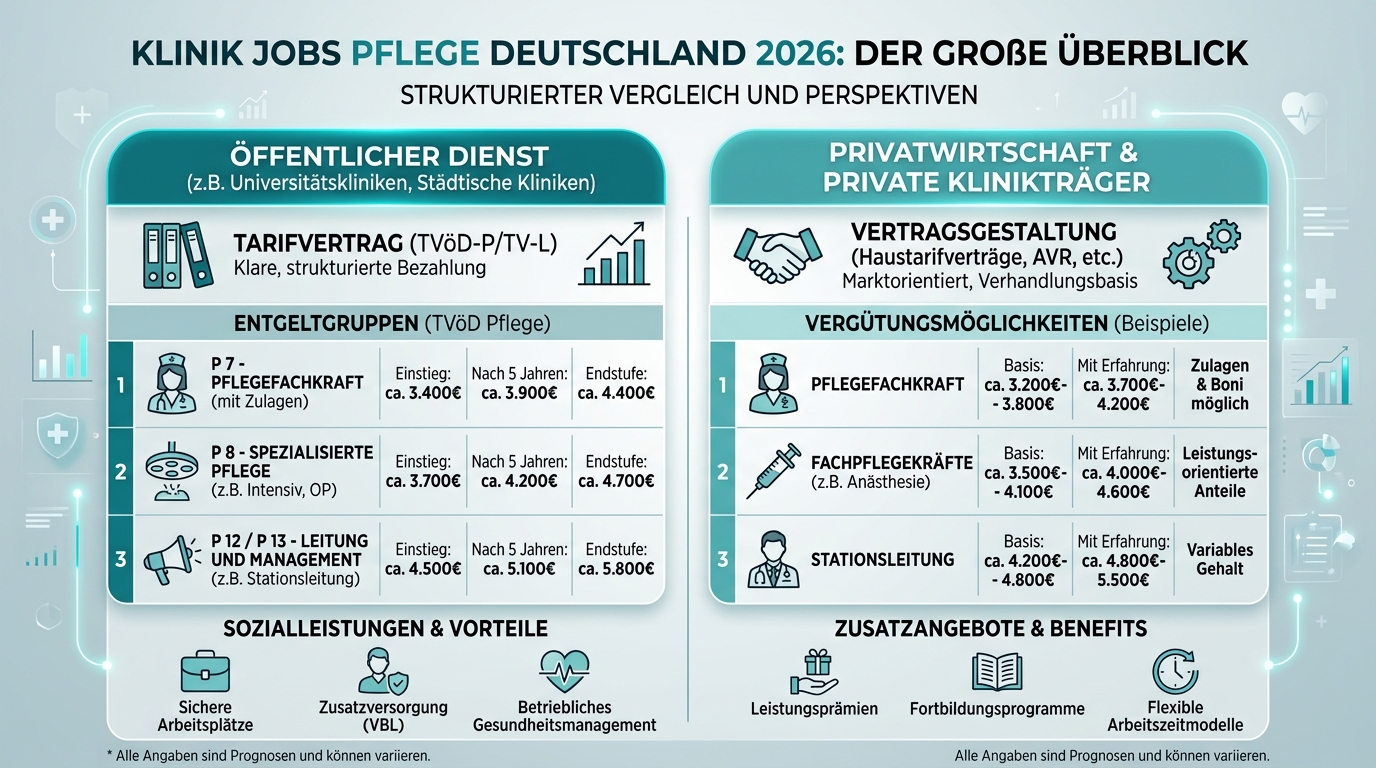 Infografik: klinik jobs pflege deutschland
