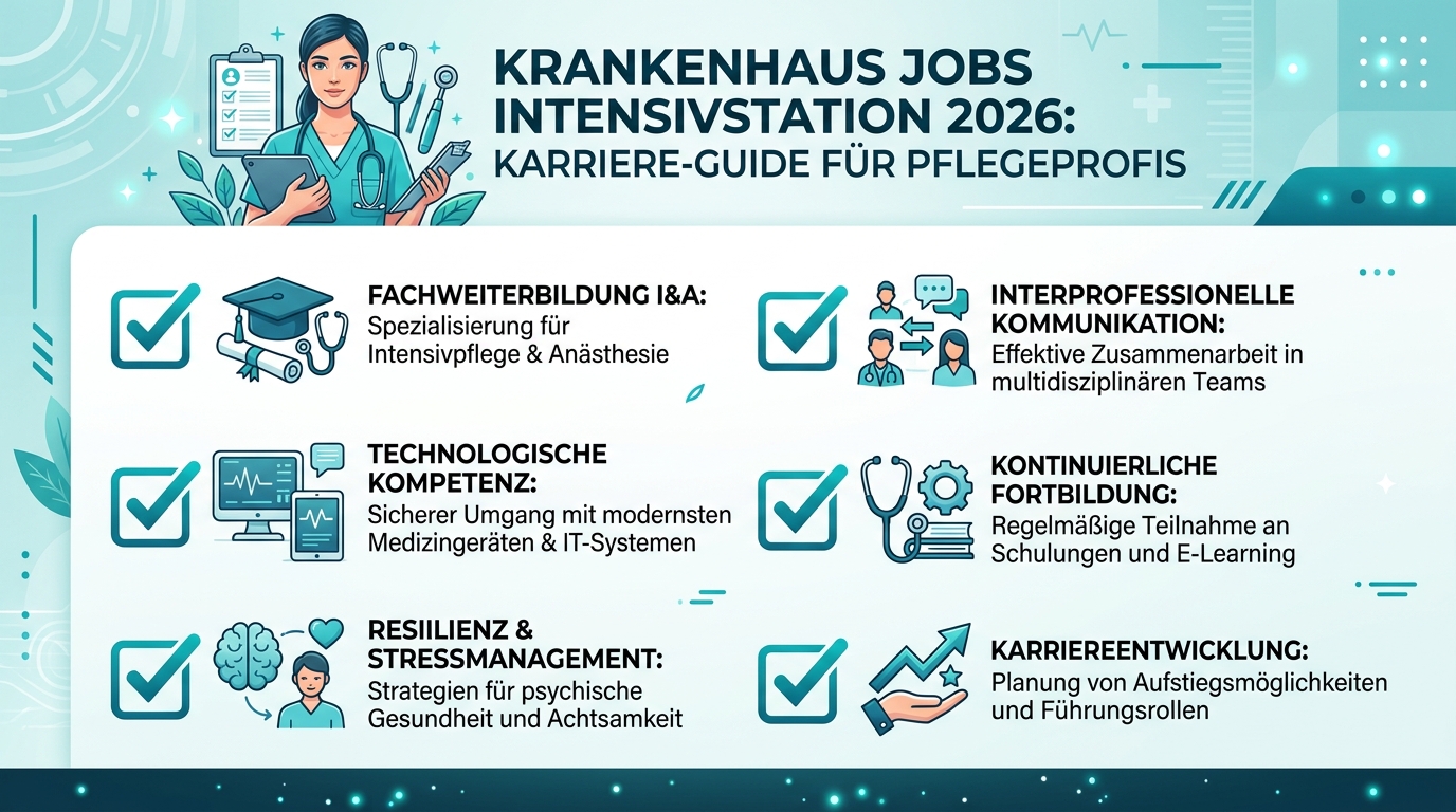 Infografik: krankenhaus jobs intensivstation