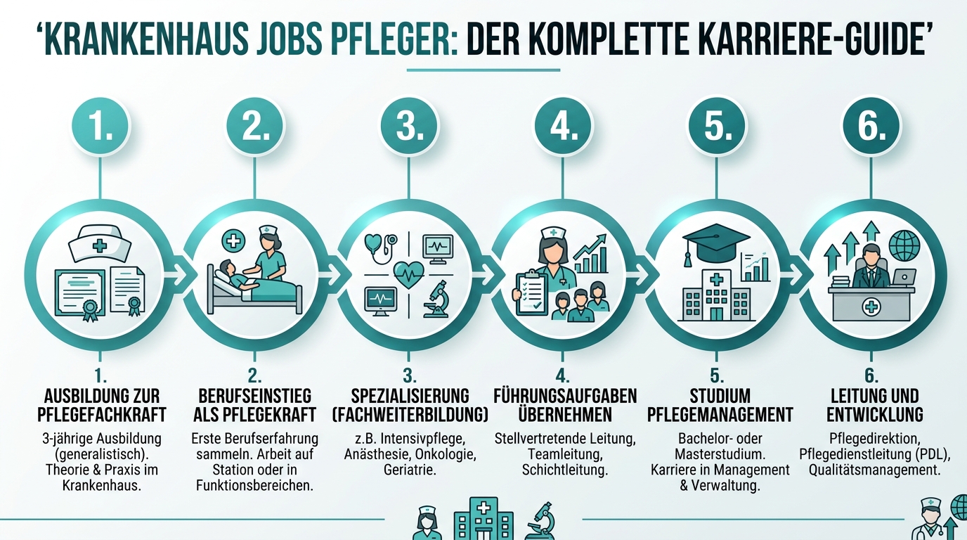Infografik: krankenhaus jobs pfleger