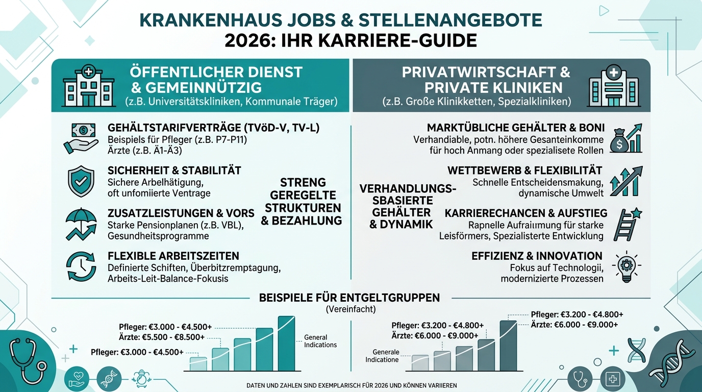 Infografik: krankenhaus jobs stellenangebote