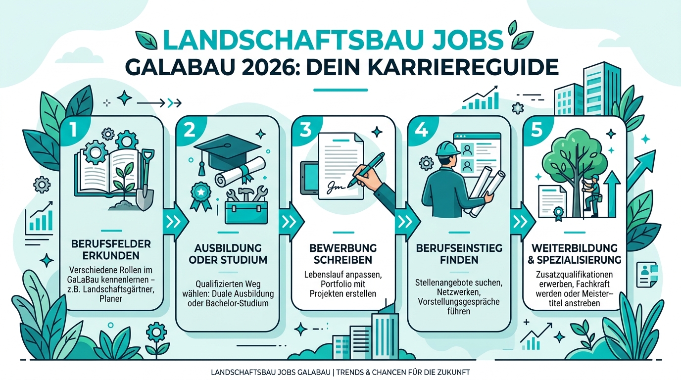 Infografik: landschaftsbau jobs galabau