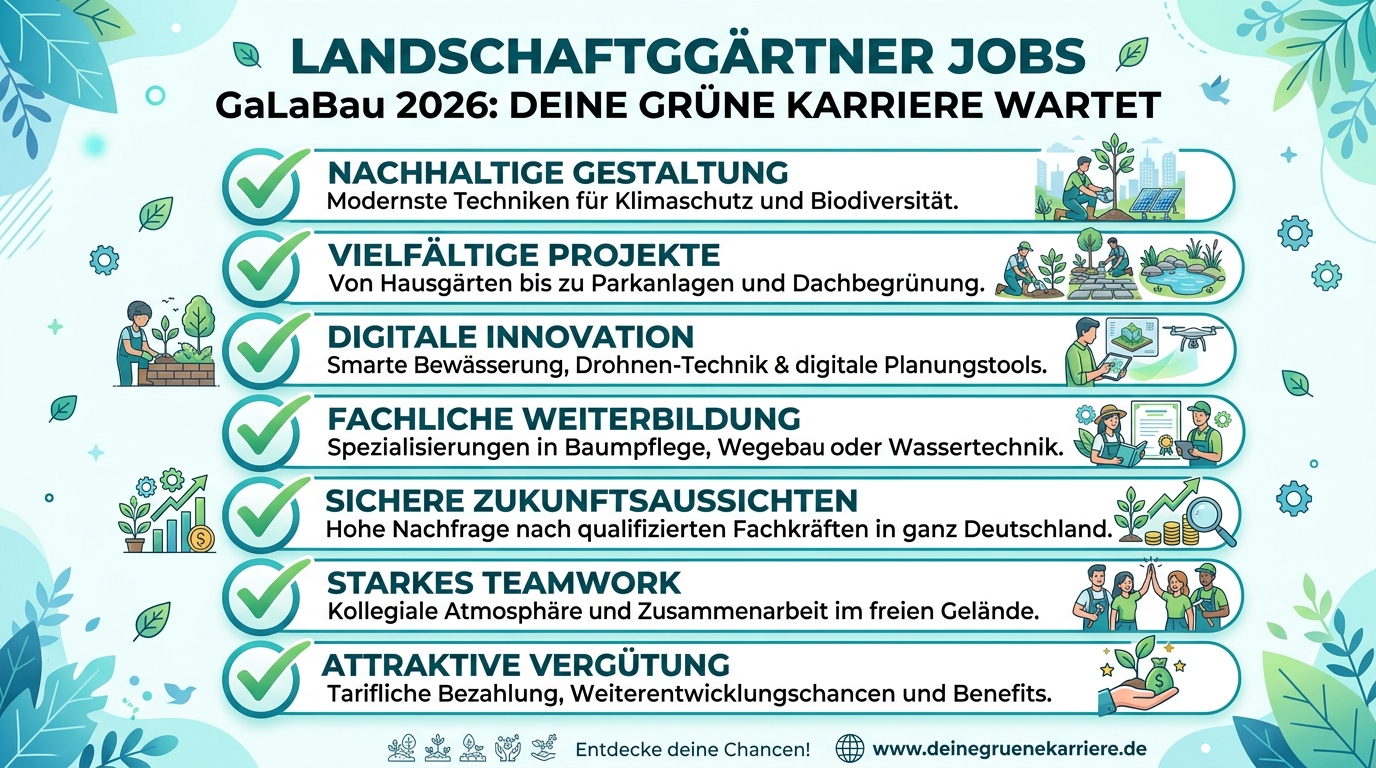 Infografik: landschaftsgärtner jobs galabau