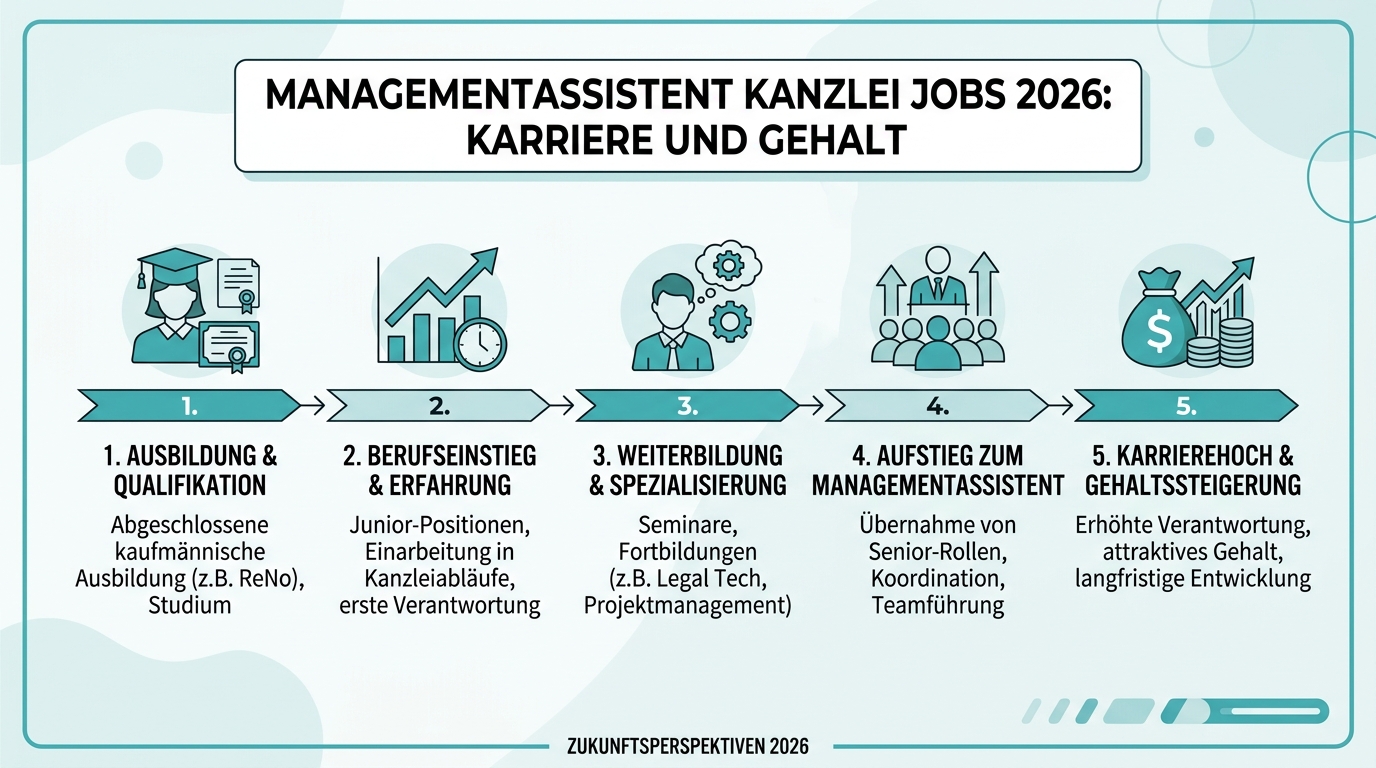 Infografik: managementassistent kanzlei jobs