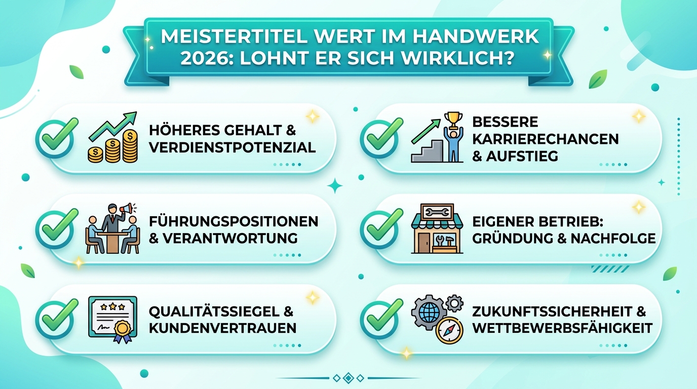 Infografik: meistertitel wert handwerk