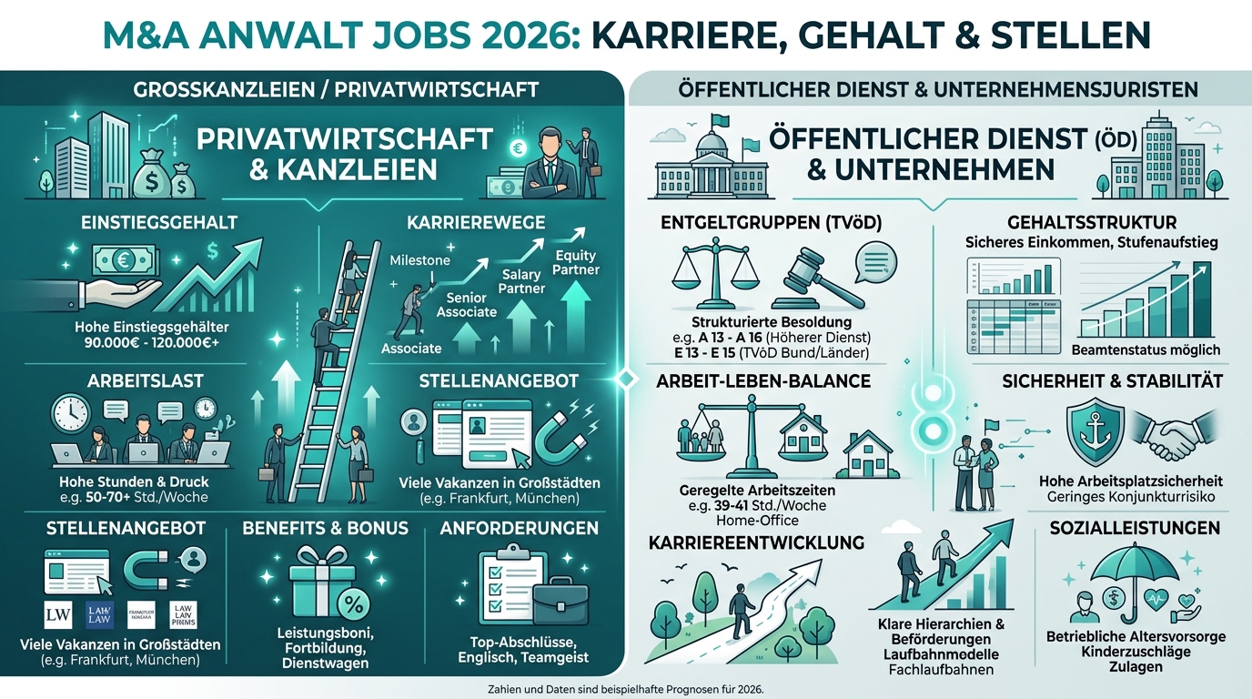 Infografik: mergers acquisitions anwalt jobs
