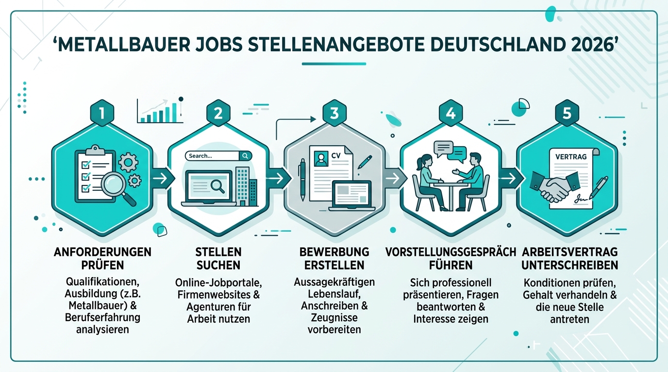 Infografik: metallbauer jobs stellenangebote deutschland