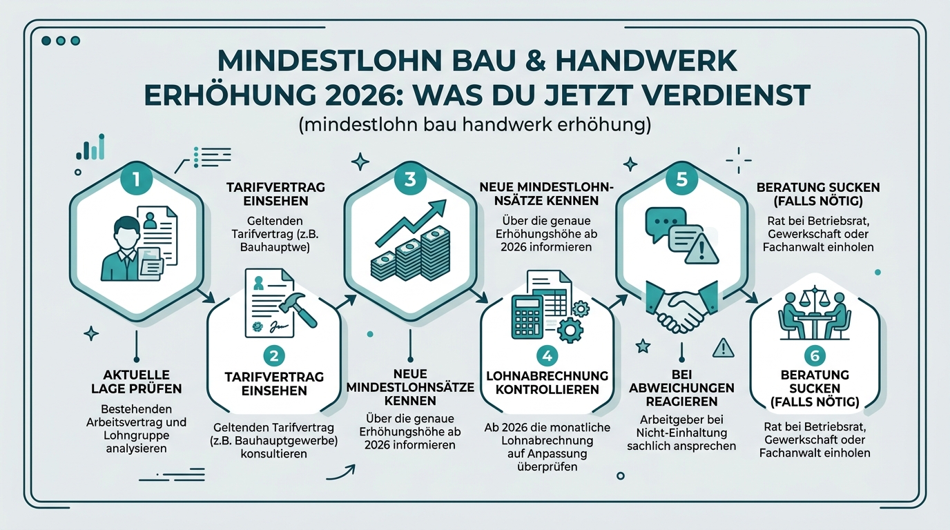 Infografik: mindestlohn bau handwerk erhöhung