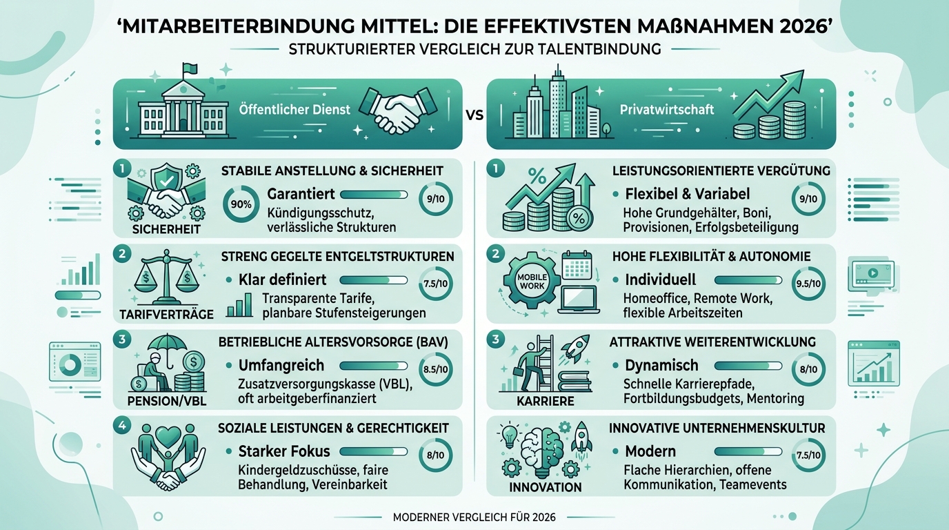 Mitarbeiterbindung Mittel: Die effektivsten Maßnahmen 2026 Infografik: mitarbeiterbindung mittel