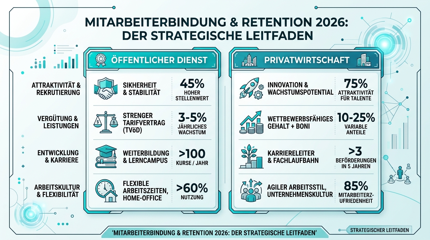 Mitarbeiterbindung & Retention 2026: Der strategische Leitfaden Infografik: mitarbeiterbindung retention
