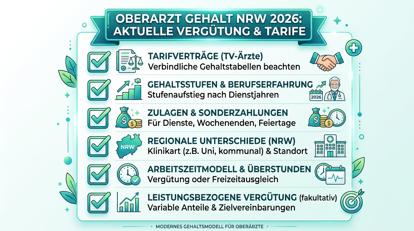 Infografik: oberarzt gehalt nrw