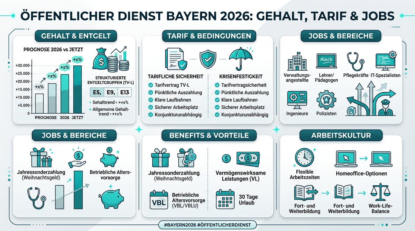 Infografik: öffentlicher dienst bayern 2026