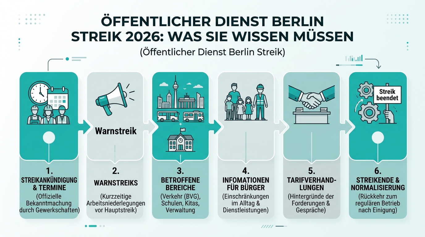 Infografik: öffentlicher dienst berlin streik