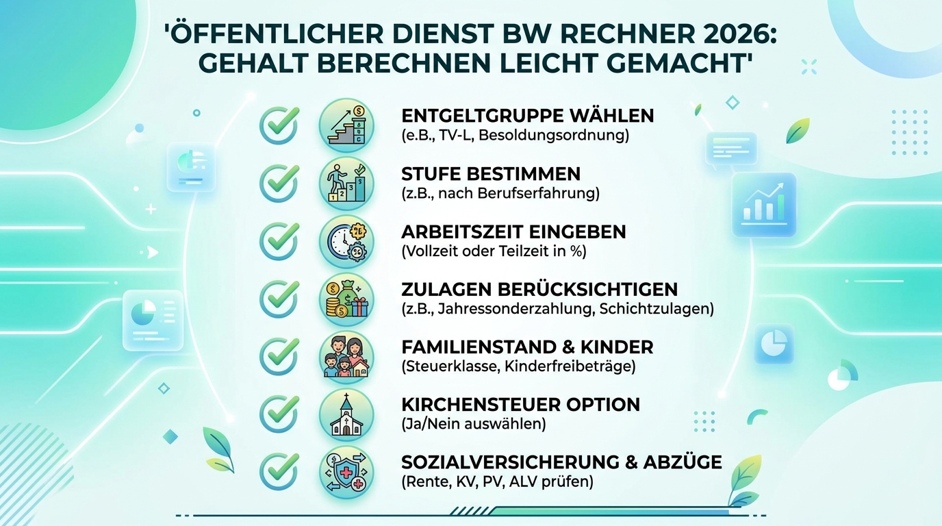 Infografik: öffentlicher dienst bw rechner