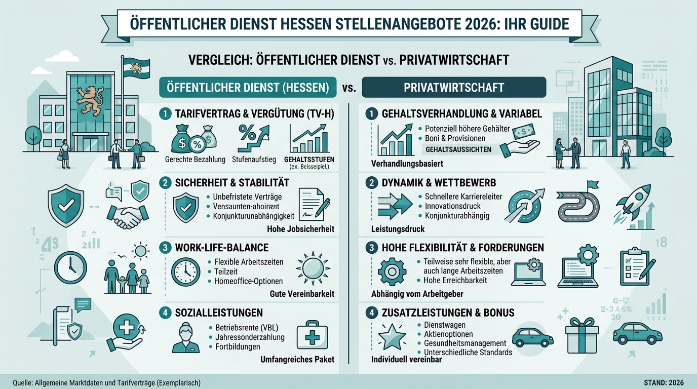 Infografik: öffentlicher dienst hessen stellenangebote