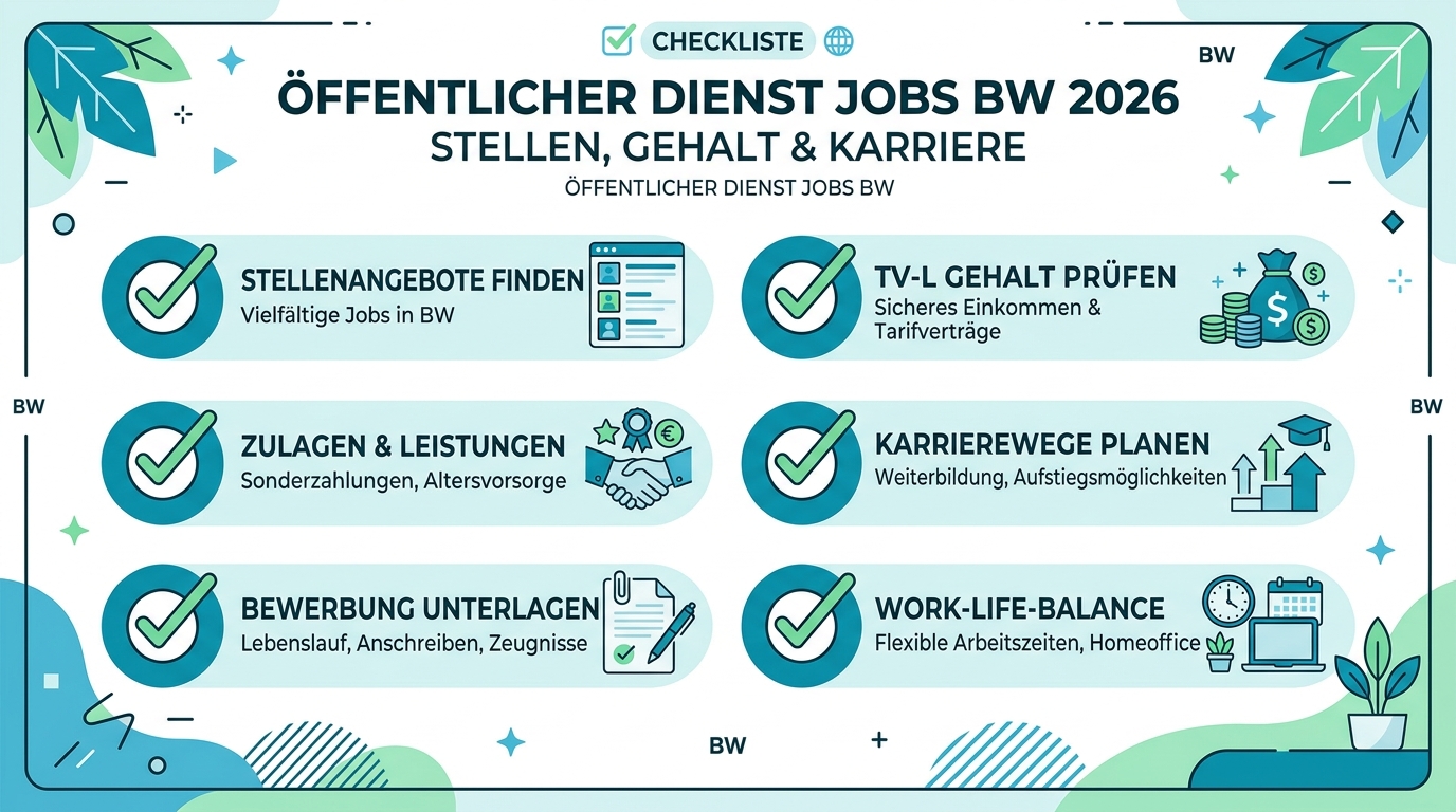 Infografik: öffentlicher dienst jobs bw