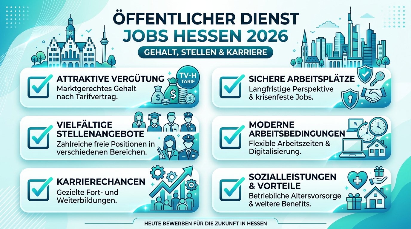 Infografik: öffentlicher dienst jobs hessen