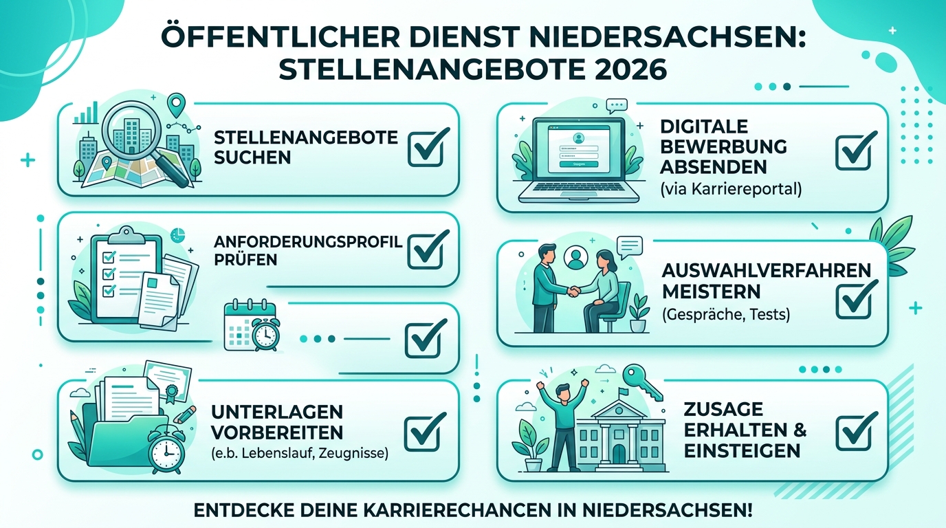 Infografik: öffentlicher dienst niedersachsen stellenangebote