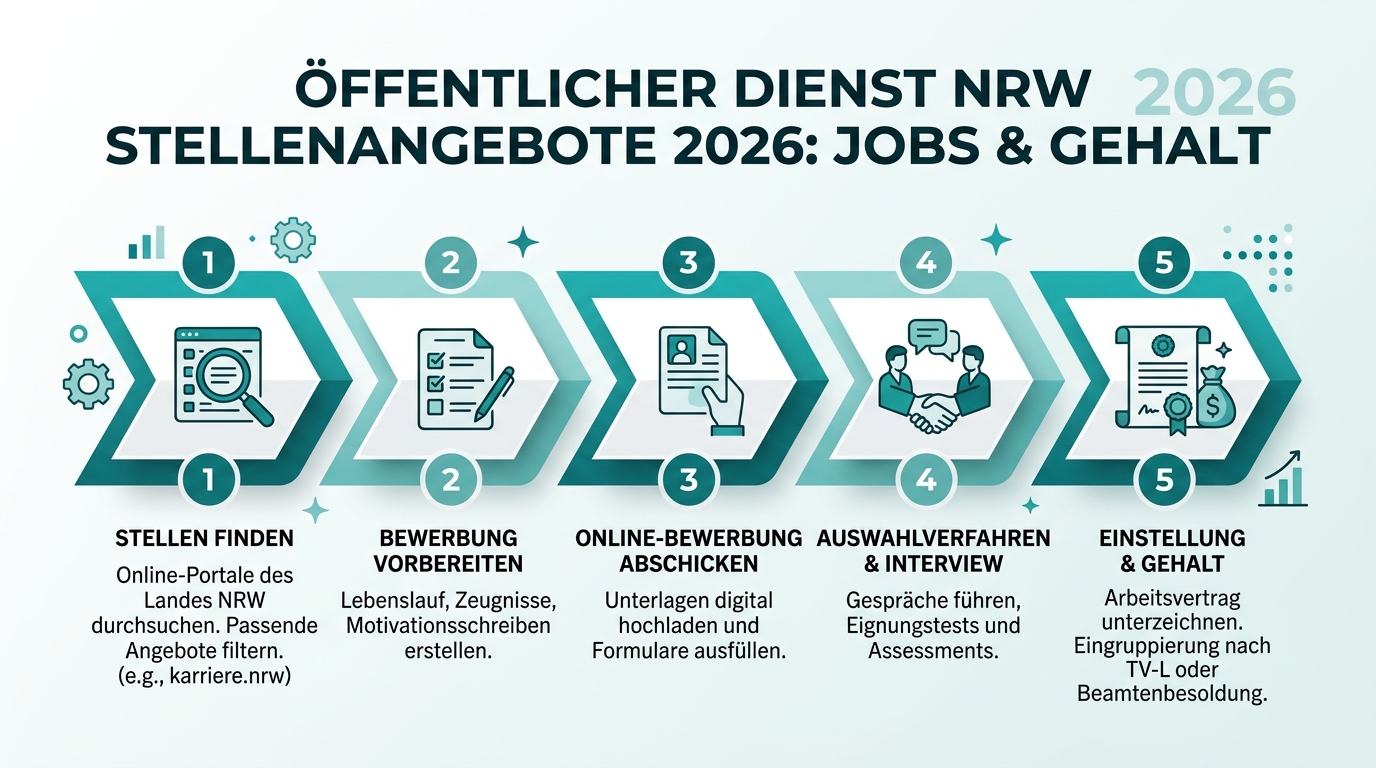 Infografik: öffentlicher dienst nrw stellenangebote
