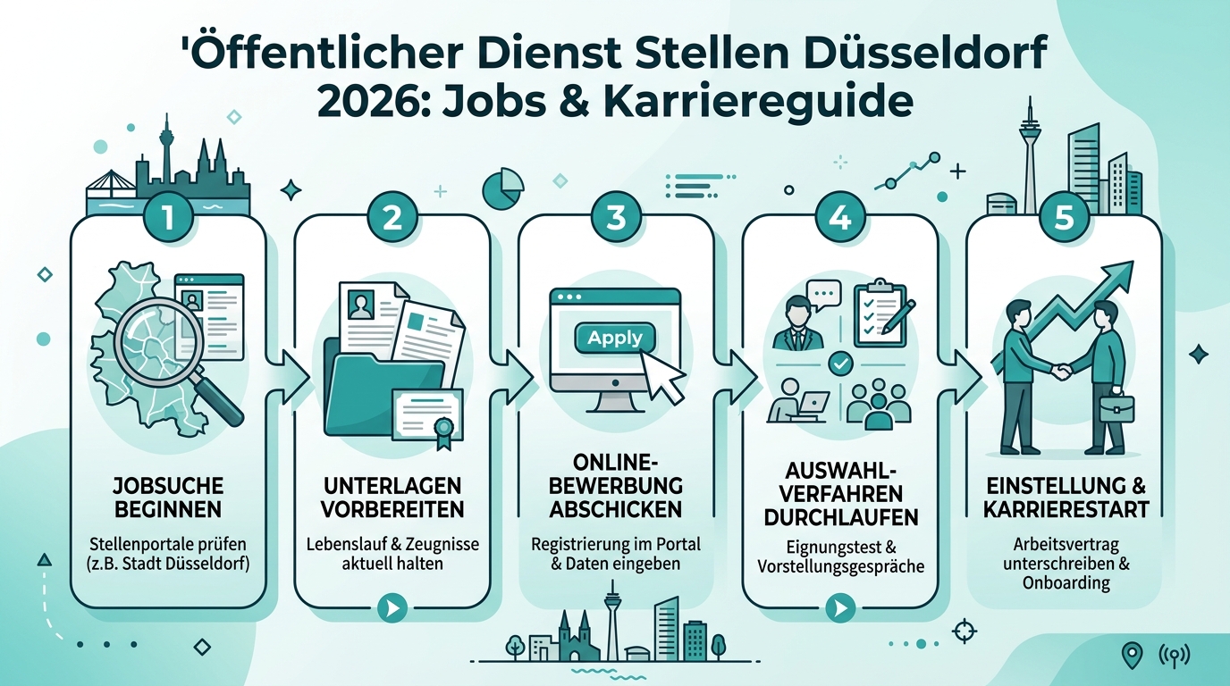 Infografik: öffentlicher dienst stellen düsseldorf