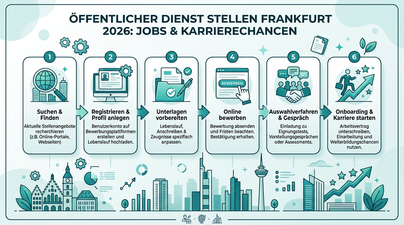 Infografik: öffentlicher dienst stellen frankfurt