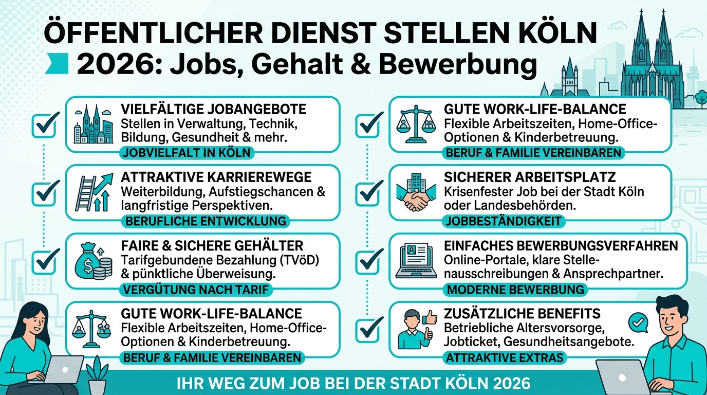 Infografik: öffentlicher dienst stellen köln