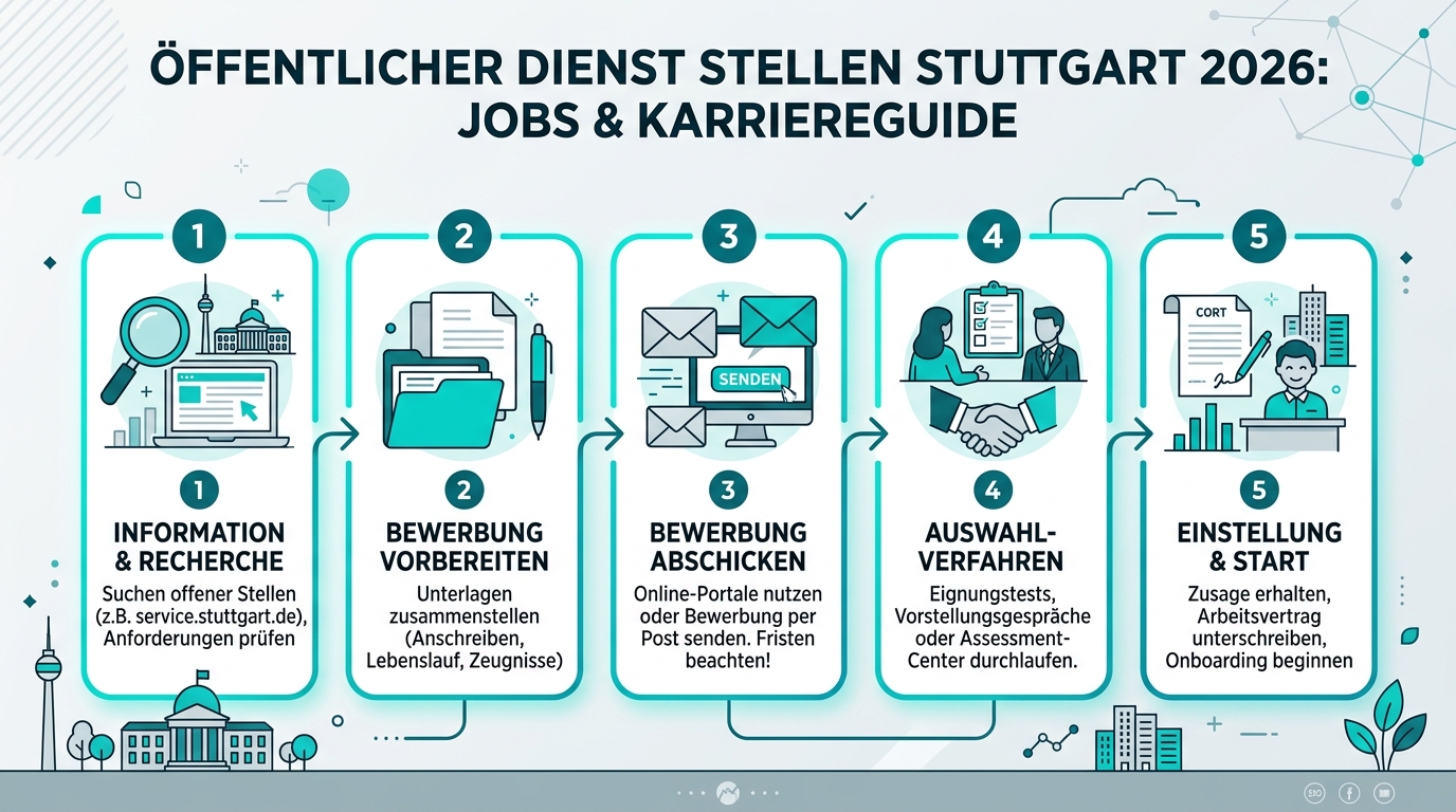 Infografik: öffentlicher dienst stellen stuttgart