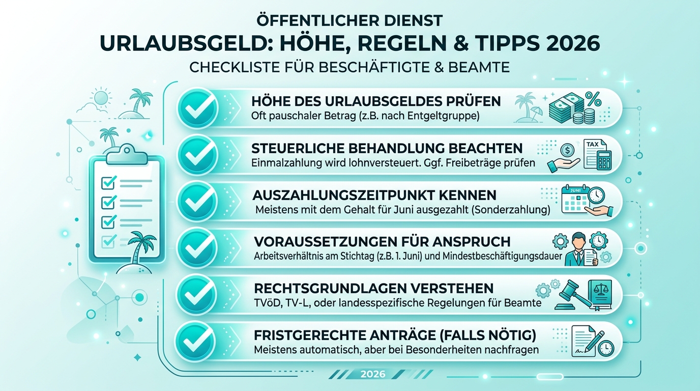 Infografik: öffentlicher dienst urlaubsgeld höhe