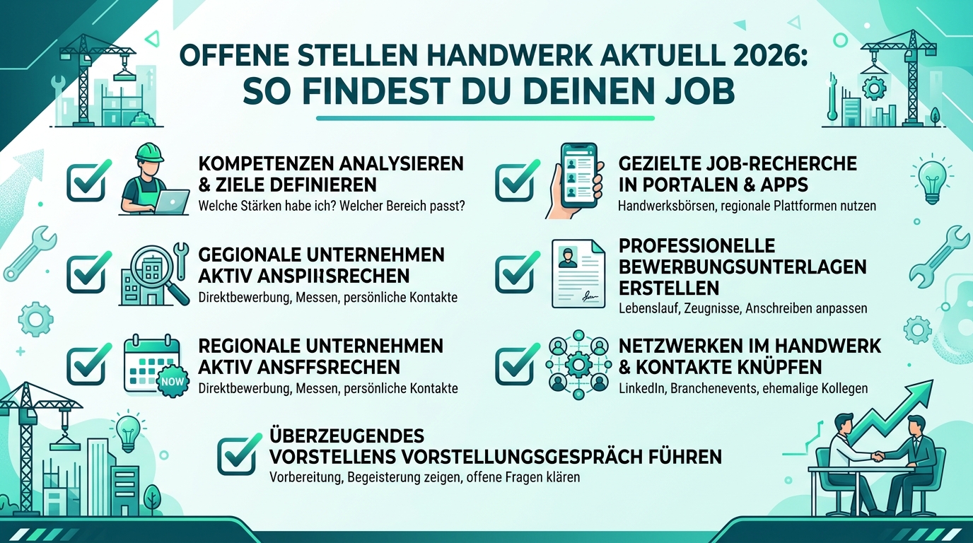 Infografik: offene stellen handwerk aktuell