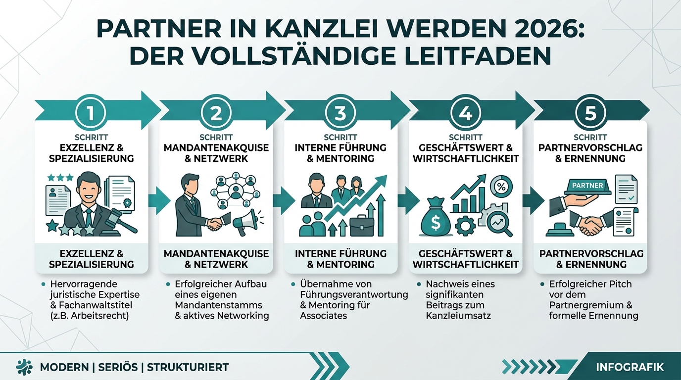 Infografik: partner in kanzlei werden