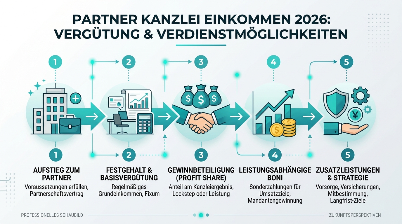 Infografik: partner kanzlei einkommen