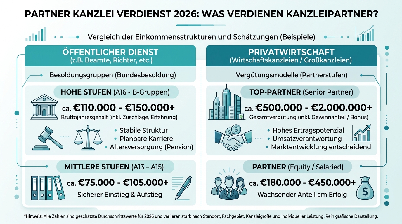Infografik: partner kanzlei verdienst