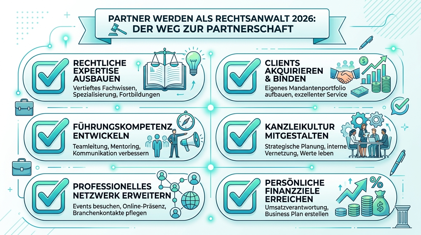 Infografik: partner werden rechtsanwalt